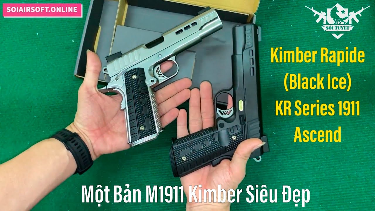 Kimber Rapide (Black Ice) KR Series 1911 Silver Ascend Một bản M1911 kimber siêu đẹp